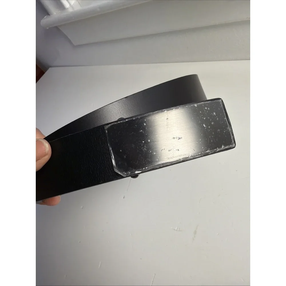 Handcrafted Kenneth Cole REACTION Men's Belt Black Size M 36 Black Buckle.